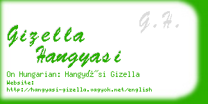 gizella hangyasi business card